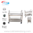 Xe đẩy thức ăn inox 2 tầng Xe đẩy thức ăn inox 2 tầng
