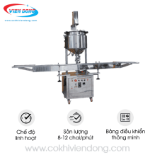 Máy chiết rót 1 vòi gia nhiệt có băng tải tự động Máy chiết rót 1 vòi gia nhiệt có băng tải tự động