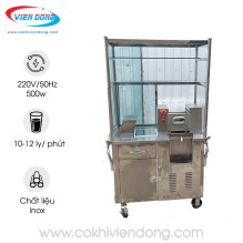 Xe ép nước mía có tủ kính P2 – 800 đầu kim cương Xe ép nước mía có tủ kính P2 – 800 đầu kim cương