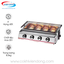 Bếp nướng gas 4 họng đơn SC22 Bếp nướng gas 4 họng đơn SC22
