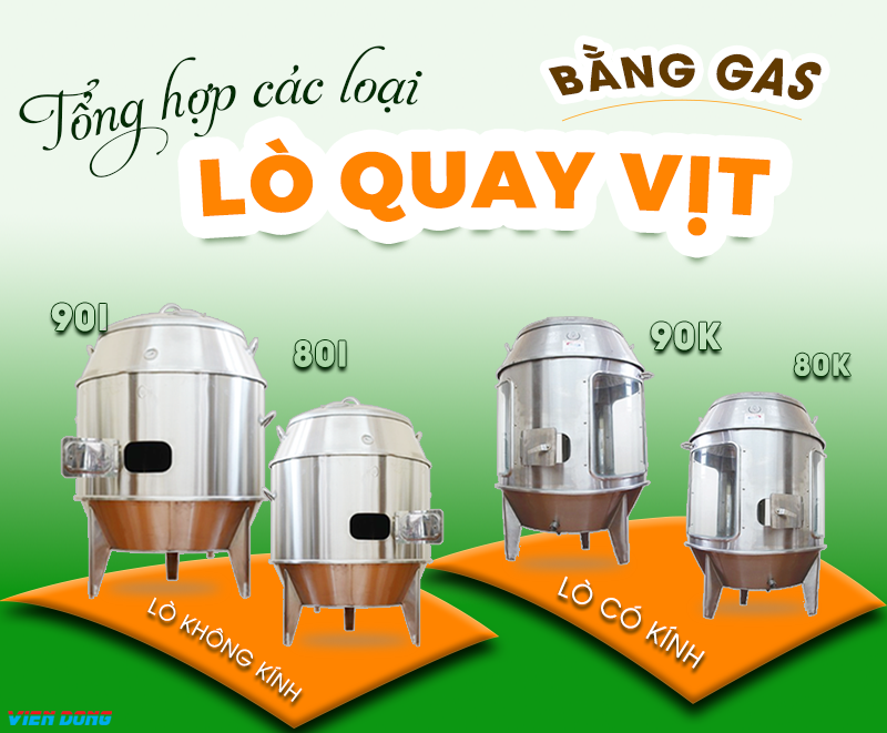 lò quay gà vịt bằng gas