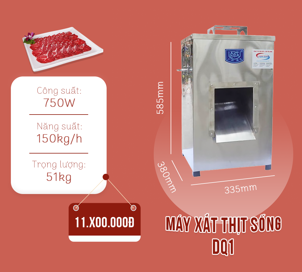 máy thái thịt tươi sống