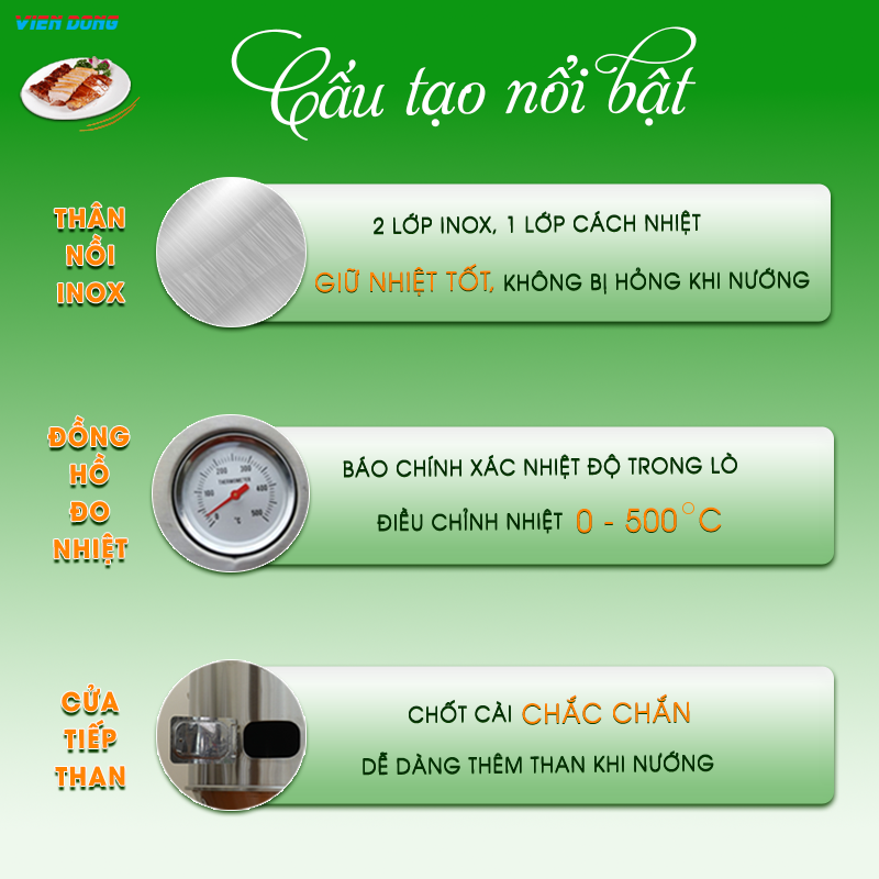 lò quay gà vịt bằng gas