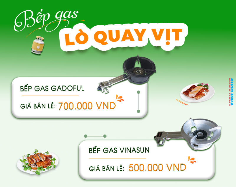 lò quay gà vịt bằng gas