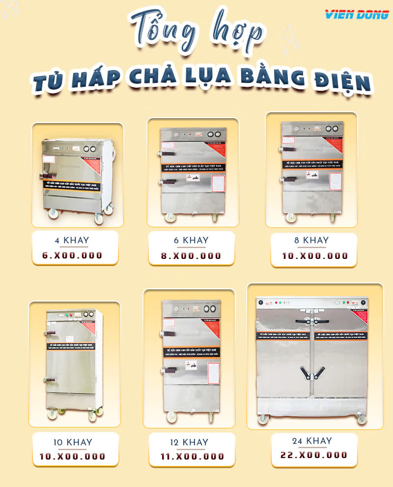 Tủ hấp bánh bao công nghiệp