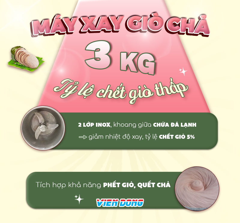 Máy xay giò chả gia đình