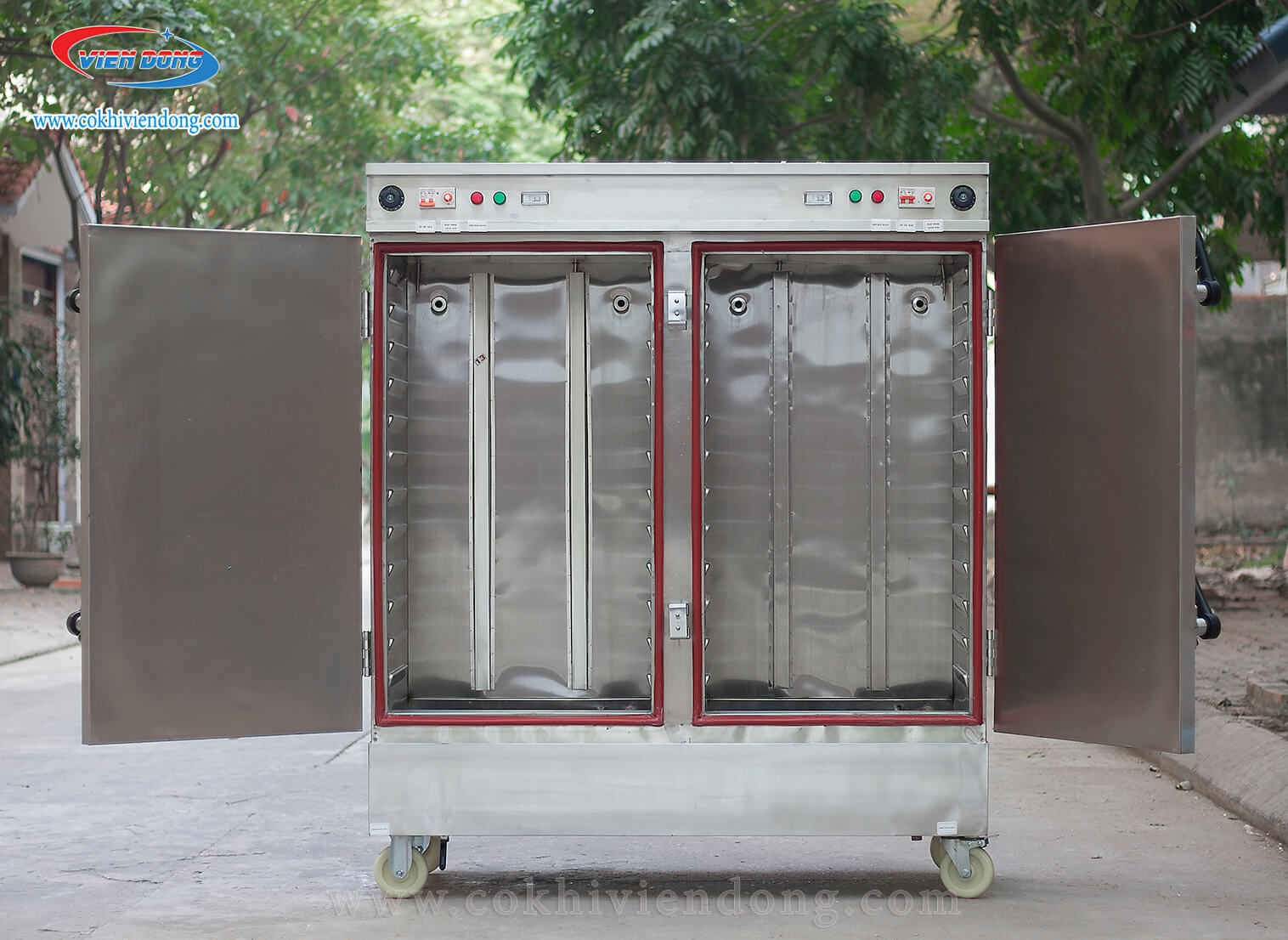 Tủ hấp công nghiệp dùng điện Việt Nam điều khiển cảm ứng