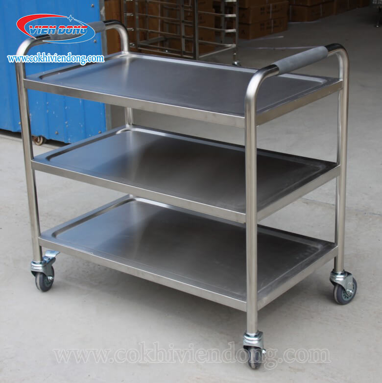 Xe đẩy thức ăn 3 tầng Xe đẩy thức ăn 3 tầng