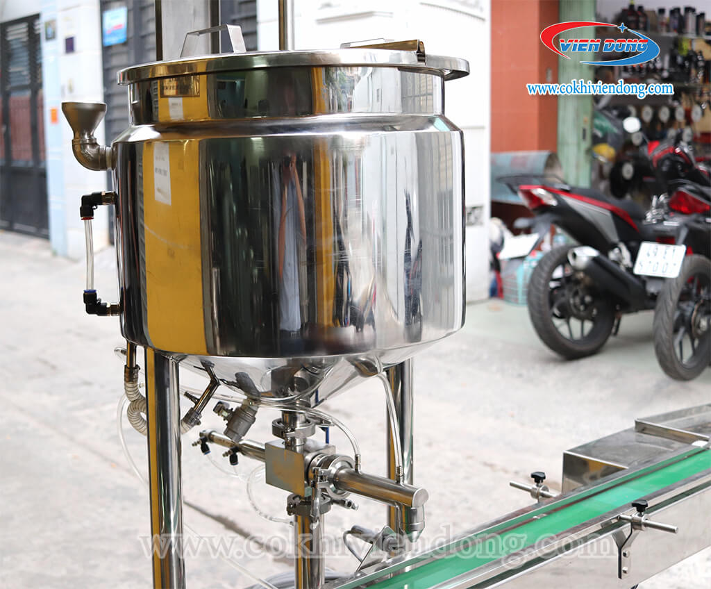 máy chiết rót mật ong