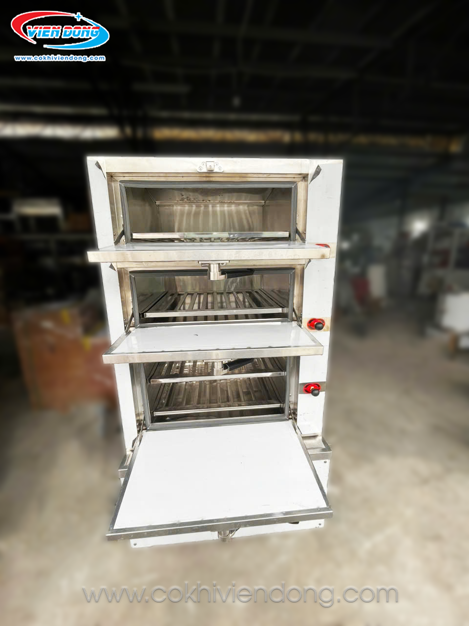 tủ hấp hải sản 3 tầng