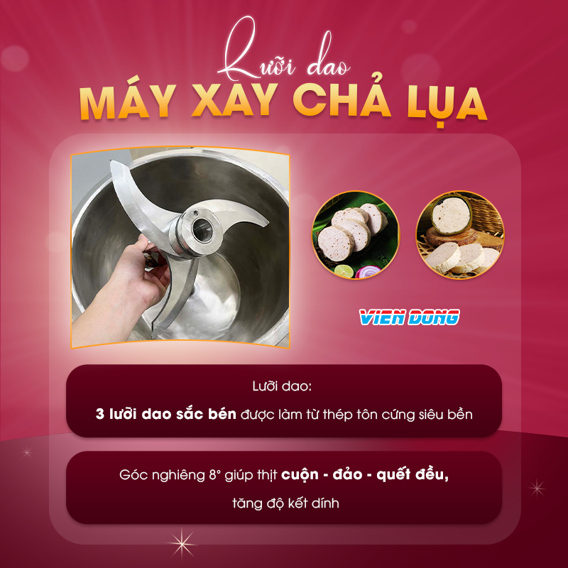máy xay giò chả mini