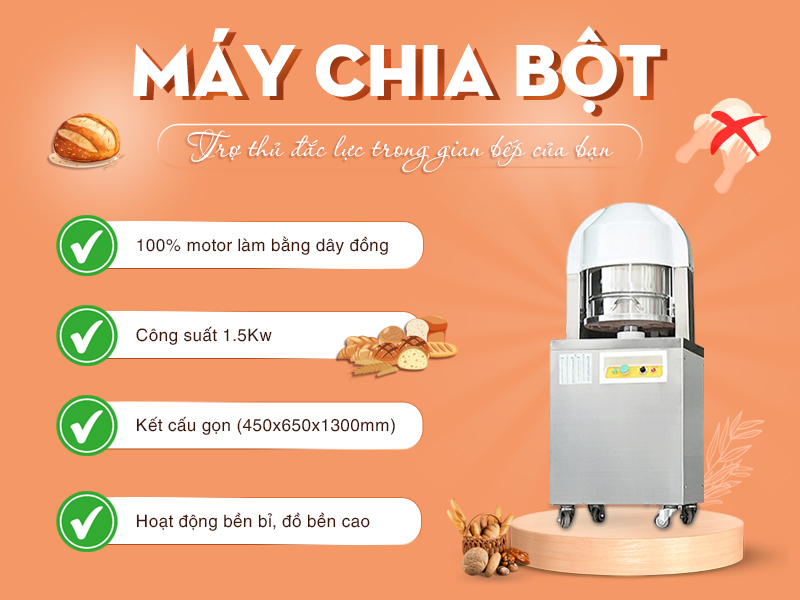 máy chia bột làm bánh máy chia bột làm bánh