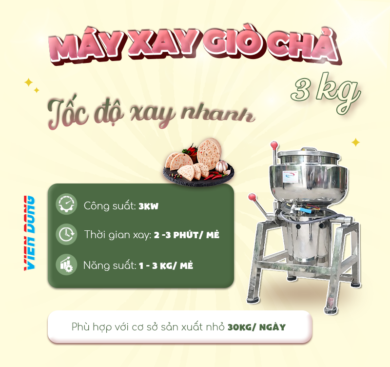 máy xay giò chả Viễn Đông