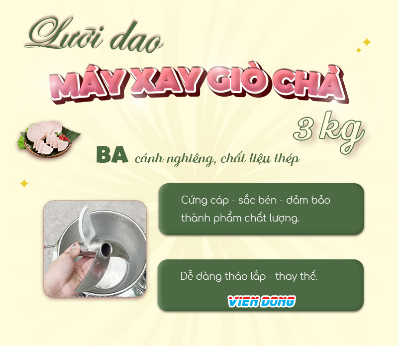 máy xay giò chả Viễn Đông