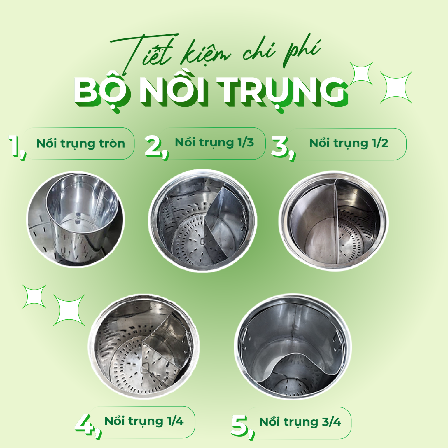 Nồi nấu phở bằng điện 3 ngăn