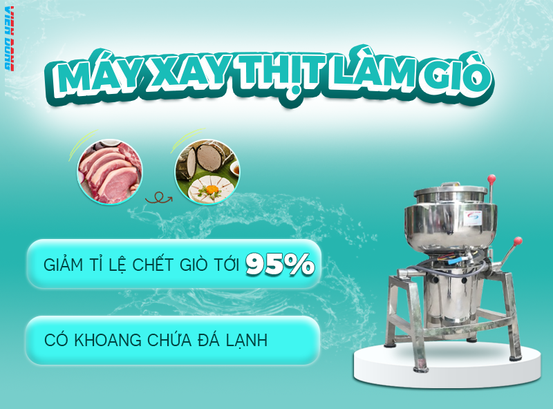 máy quết giò chả