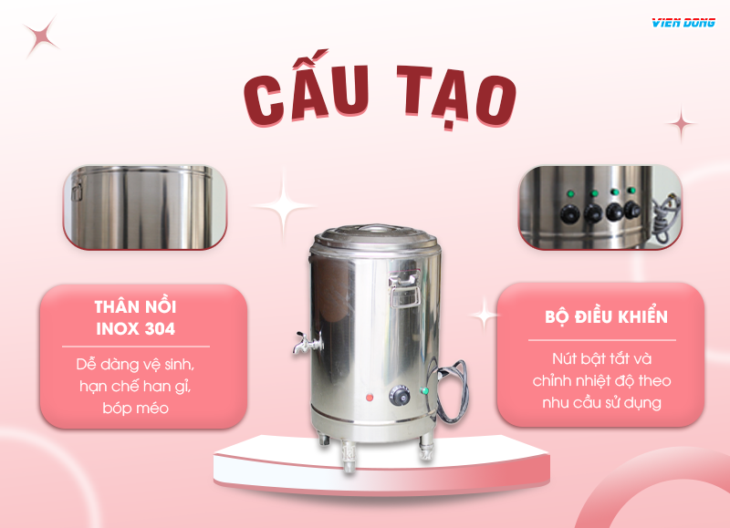 Nồi nấu phở bằng điện 30 lít 