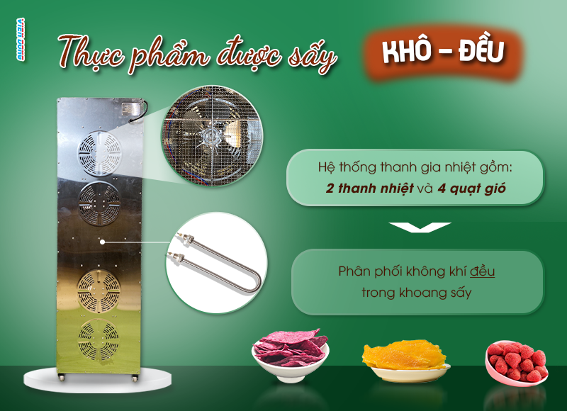 Tủ sấy thực phẩm công nghiệp