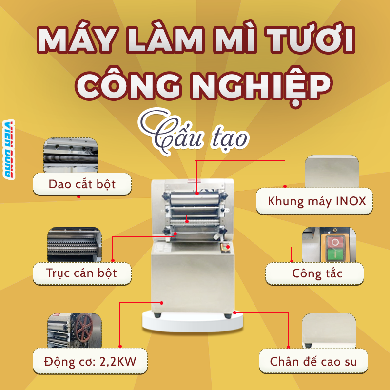 Máy làm mì tươi công nghiệp Máy làm mì tươi công nghiệp