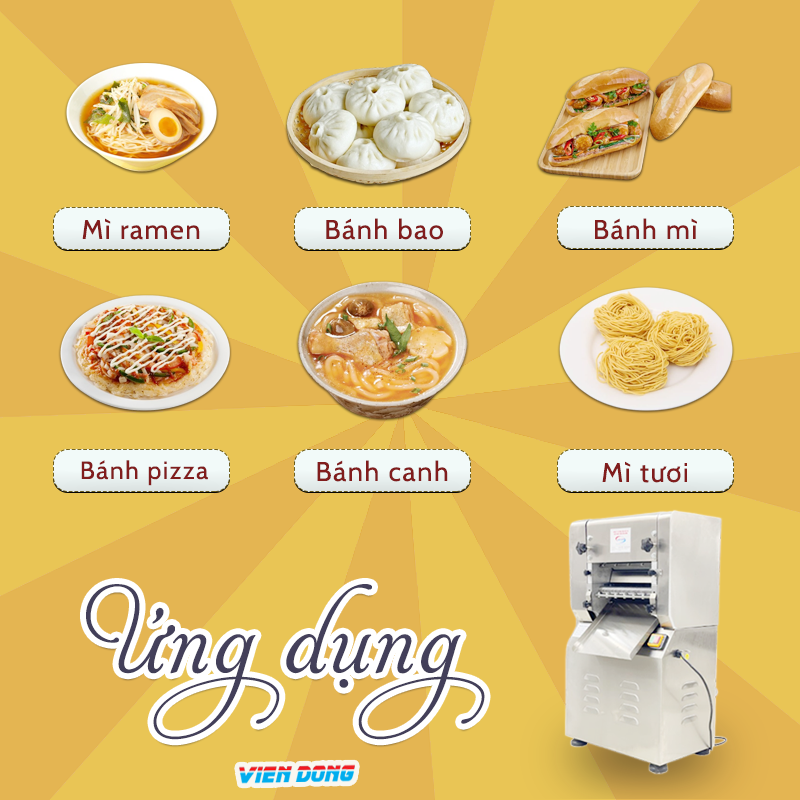 Máy làm mì tươi công nghiệp Máy làm mì tươi công nghiệp