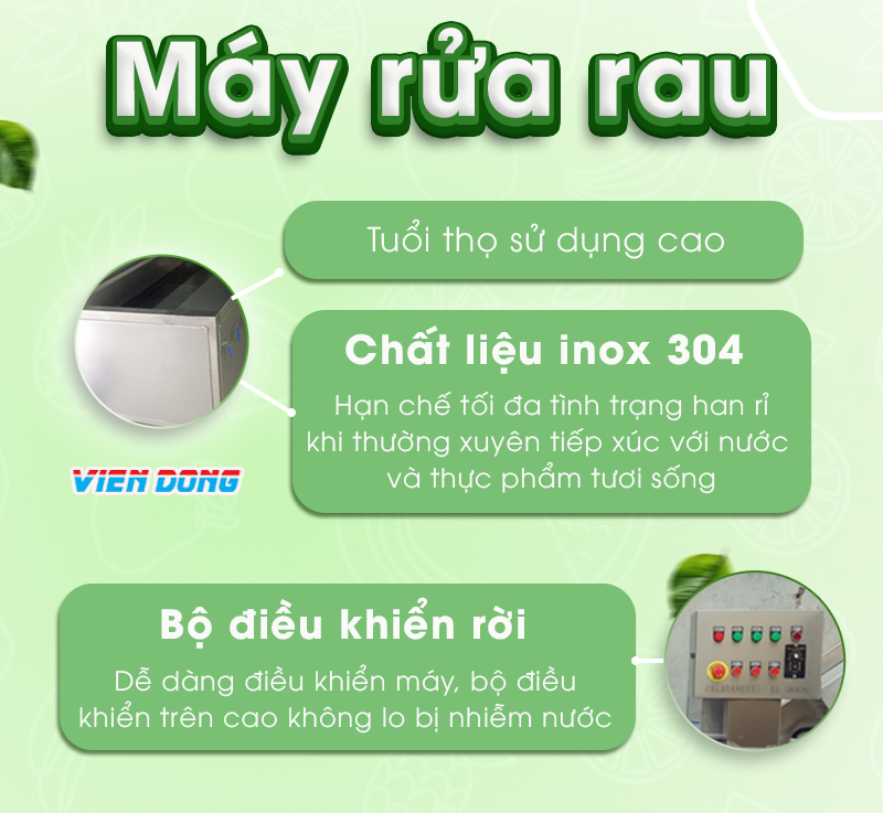 máy rửa rau công nghiệp