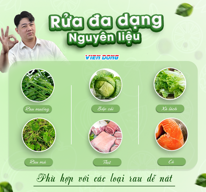 máy rửa rau công nghiệp