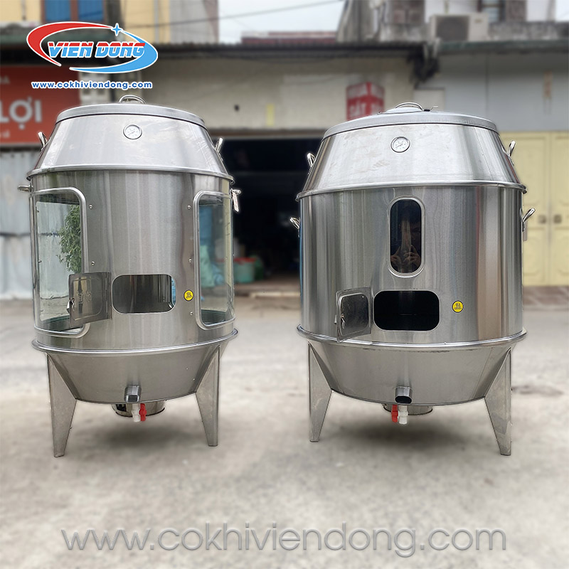 Lò quay gà vịt có kính