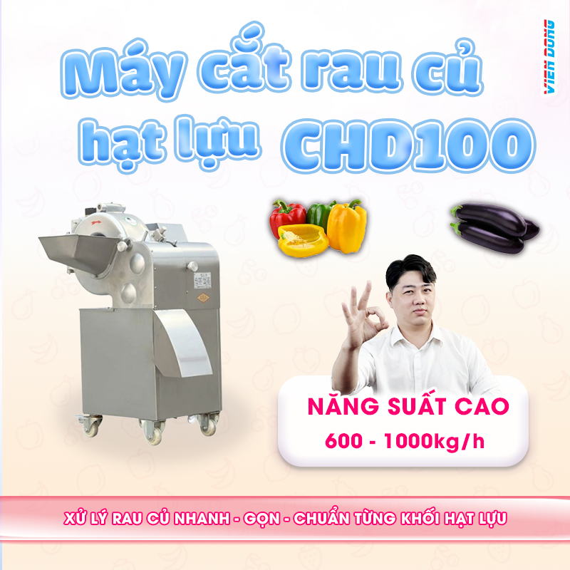 Máy cắt rau củ quả hạt lựu CHD100 Máy cắt rau củ quả hạt lựu CHD100
