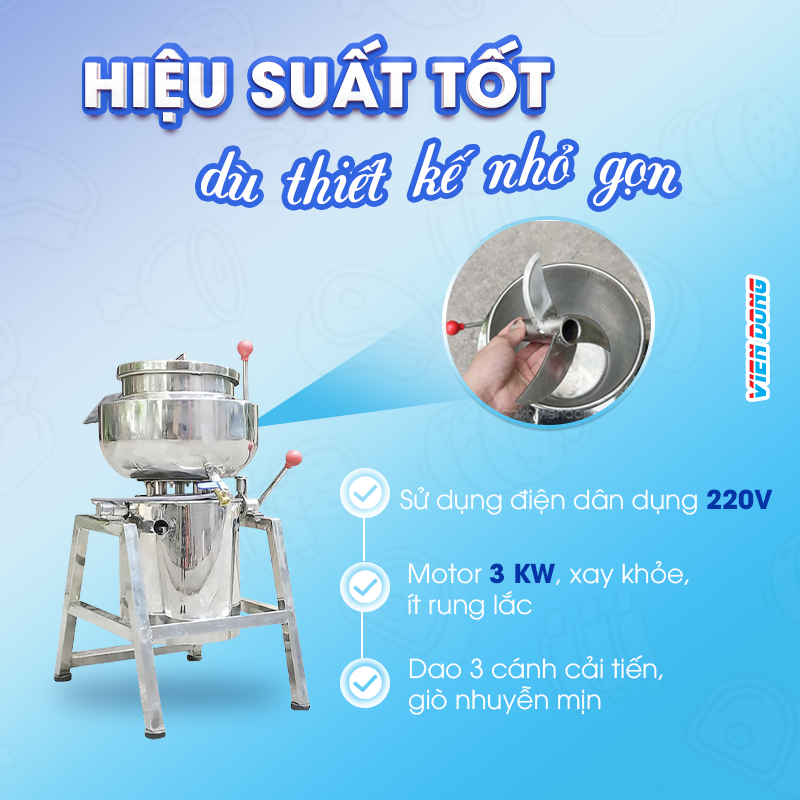 Máy xay chả lụa 3kg