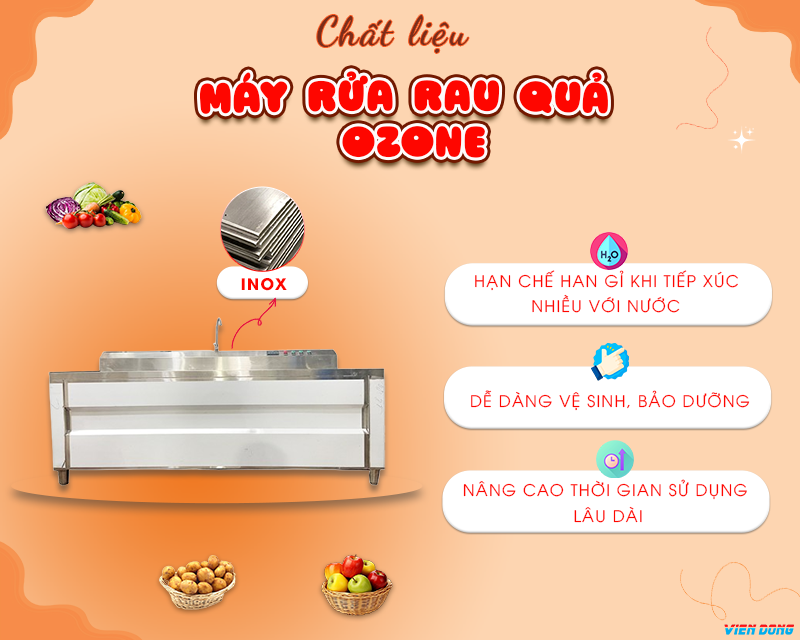 Máy rửa rau quả ozone