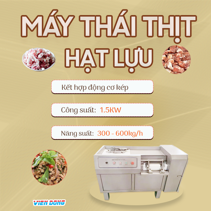 Máy thái thịt hạt lựu Máy thái thịt hạt lựu