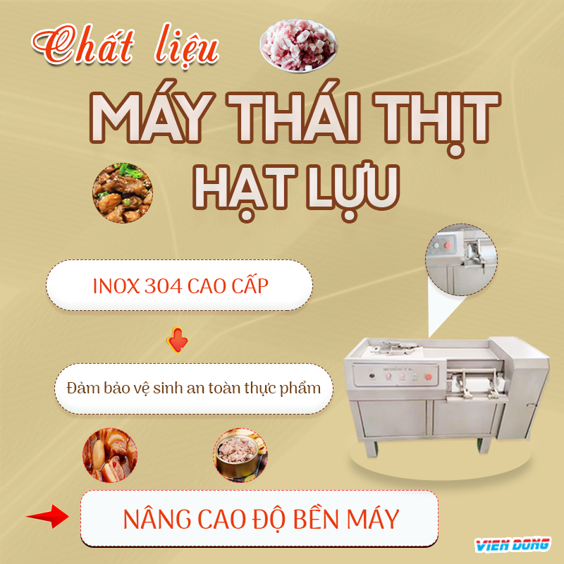 Máy thái thịt hạt lựu Máy thái thịt hạt lựu