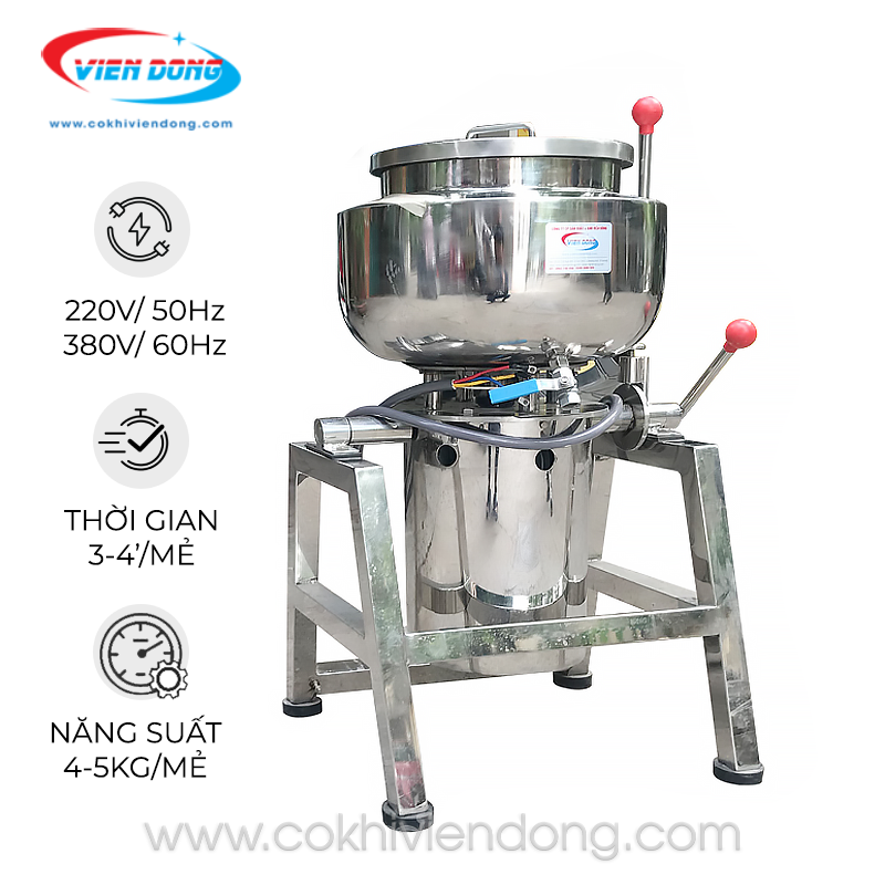 giới thiệu máy xay giò chả 5kg