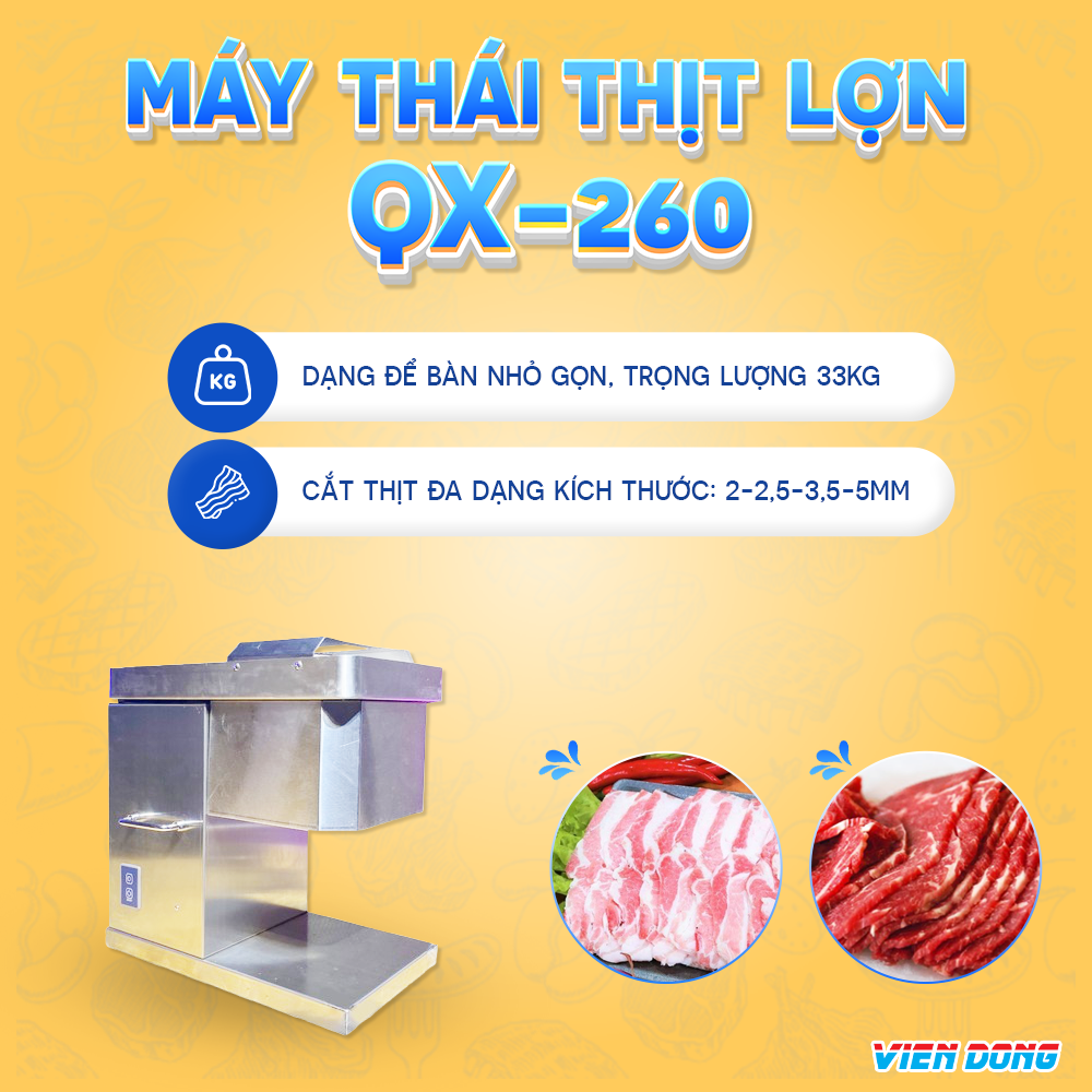 Máy xắt thịt heo
