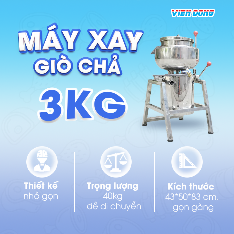 Máy xay giò 3kg